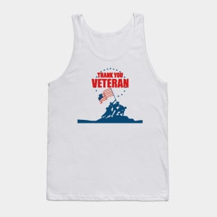 Veteran day holiday gift father grandpa freedom Tank Top